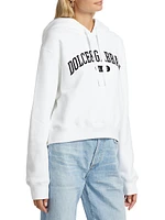 Varsity Logo Crop Hoodie