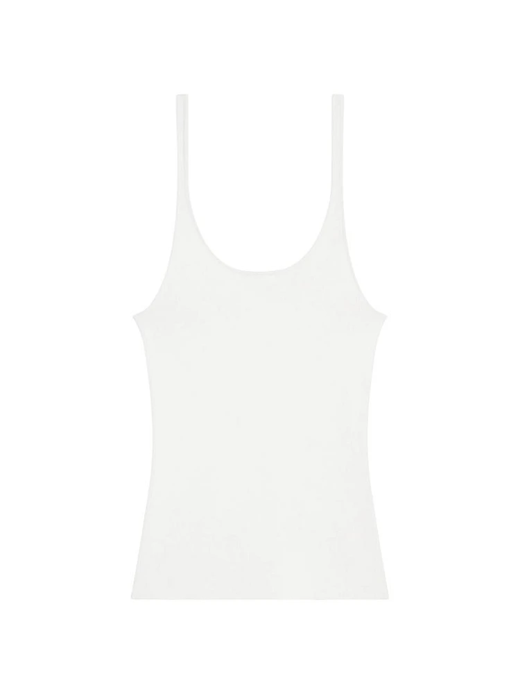 Crepe Scoopneck Tank