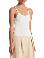 Crepe Scoopneck Tank