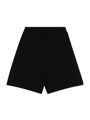 Crepe High-Rise Slim-Fit Shorts