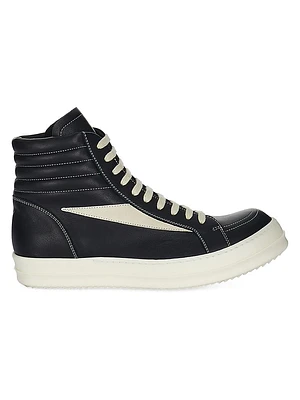 High Vintage Leather Sneakers