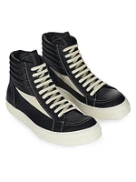 High Vintage Leather Sneakers