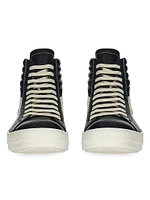 High Vintage Leather Sneakers