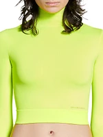 Cropped Turtleneck T-Shirt