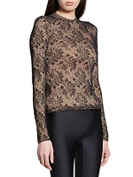 Lace Crewneck Top