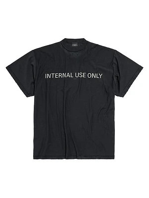 Internal Use Only Inside-Out Oversized T-Shirt