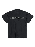 Internal Use Only Inside-Out Oversized T-Shirt