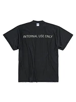 Internal Use Only Inside-Out Oversized T-Shirt