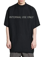 Internal Use Only Inside-Out Oversized T-Shirt