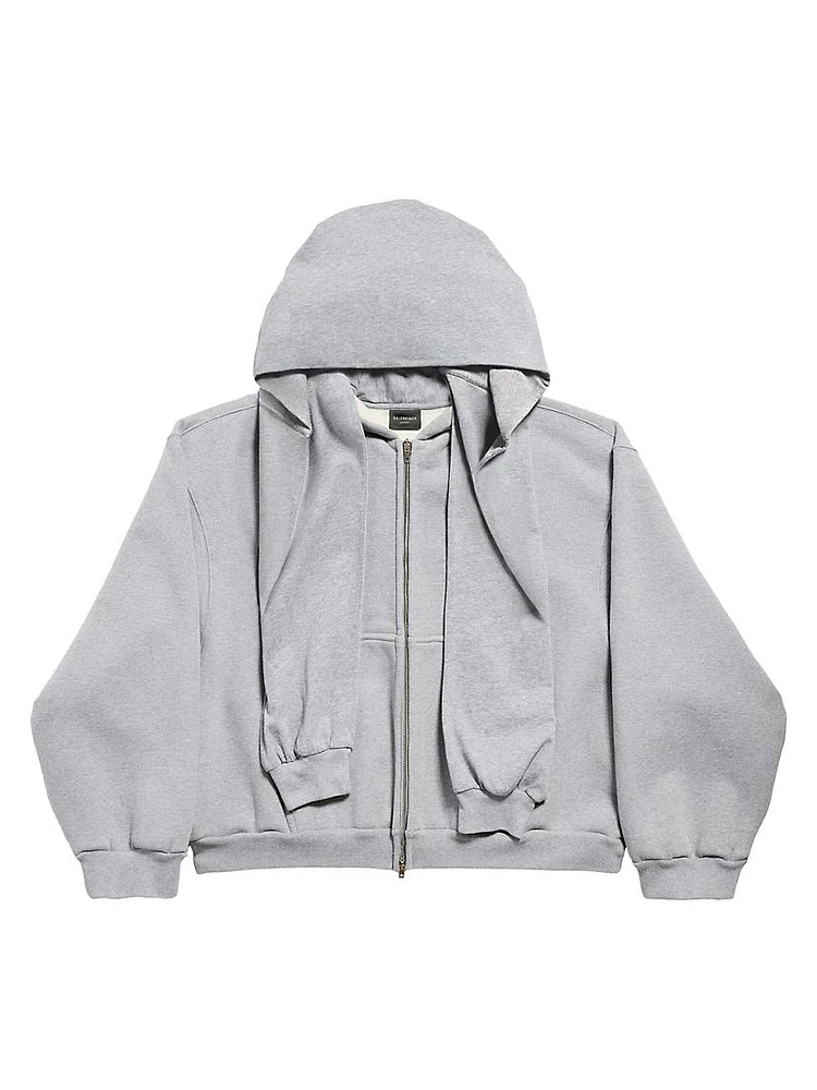 Incognito Boxy Zip-Up Large Fit Hoodie