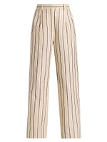 Jones Striped Straight-Leg Trousers