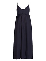 Cove Cotton V-Neck Maxi Dress