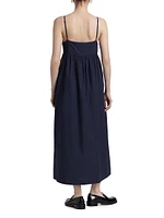 Cove Cotton V-Neck Maxi Dress