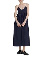 Cove Cotton V-Neck Maxi Dress