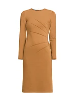 Seamed Stretch-Jersey Dress