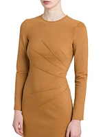 Seamed Stretch-Jersey Dress