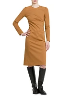 Seamed Stretch-Jersey Dress