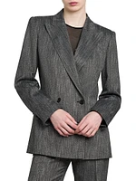 Viscose Double-Breasted Jacket