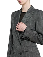 Viscose Double-Breasted Jacket