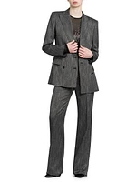 Viscose Double-Breasted Jacket