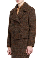 Bouclé Double-Breasted Jacket