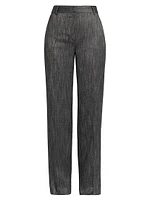 Viscose Straight-Leg Trousers