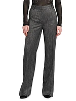 Viscose Straight-Leg Trousers