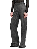 Viscose Straight-Leg Trousers