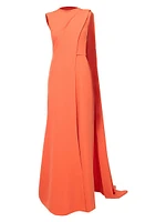 Sleeveless Cape Jumpsuit