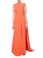 Sleeveless Cape Jumpsuit