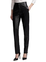 Karly High-Waist Leather Pants