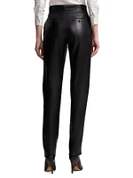 Karly High-Waist Leather Pants