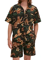 Cuban Leopard Cotton Short Pajamas