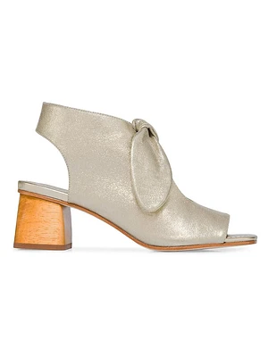 Lizzie Metallic Suede Sandal Booties