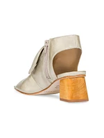 Lizzie Metallic Suede Sandal Booties