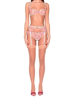 Rose Vine Embroidered Cheeky Panty