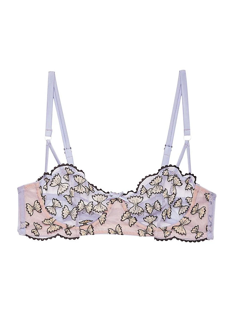 Farfalle Embroidered Balconette Bra