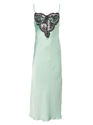 Frankie Silk Lace Underwire Slip Dress