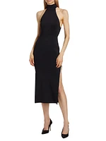 Finelli Jersey Chainlink Halter Midi-Dress