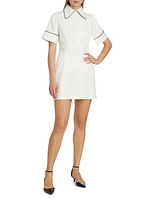 La Coleccionista Ludovica Cotton-Blend Minidress