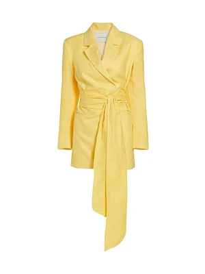 La Coleccionista Lupe Tie-Waist Blazer
