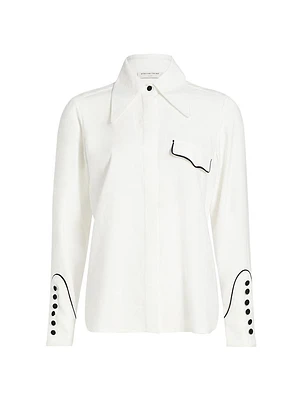 La Coleccionista Bruna Button-Front Shirt