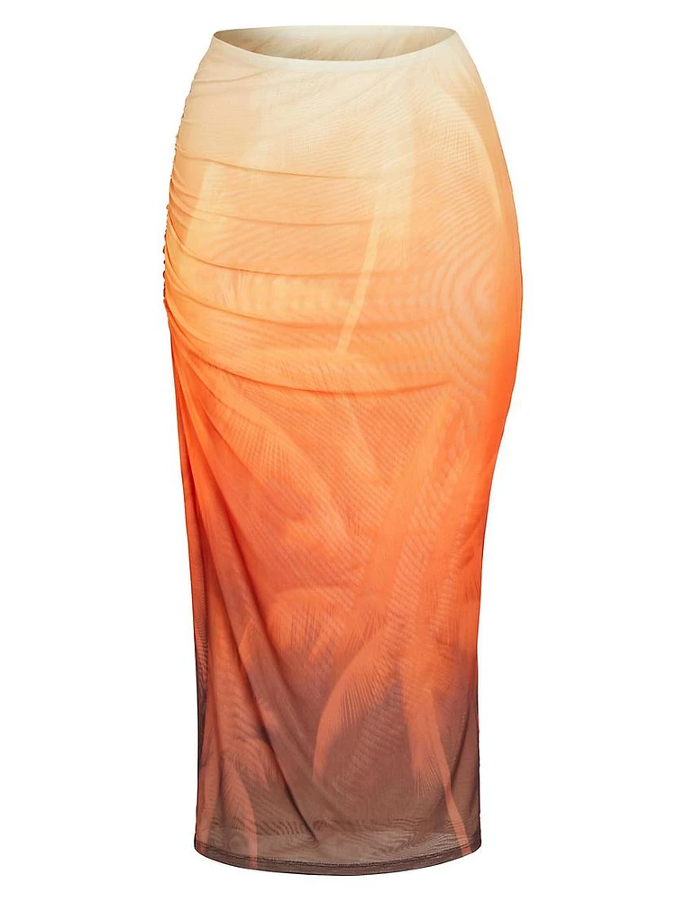 Nia Mesh Midi Skirt