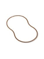 Curb Chain Necklace 18K Rose Gold, 6MM