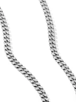 Curb Chain Necklace in Platinum