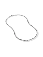 Curb Chain Necklace in Platinum