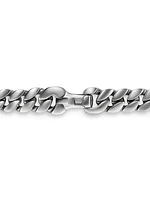 Curb Chain Necklace in Platinum, 6MM