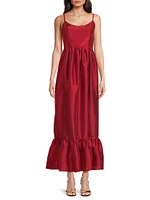 Carmichael Shantung Maxi Dress