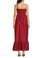 Carmichael Shantung Maxi Dress