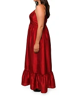 Carmichael Shantung Maxi Dress